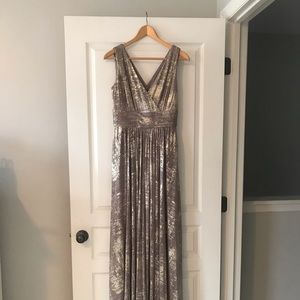 Gold Splattered Calvin Klein Dress